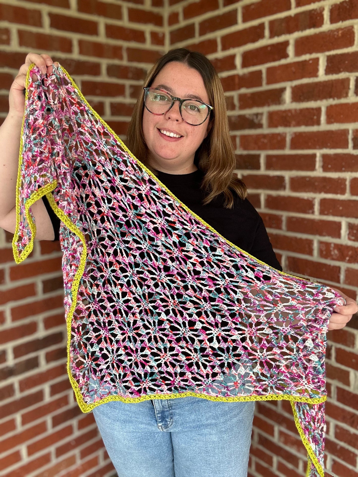 Hepatica Shawlette CROCHET pattern