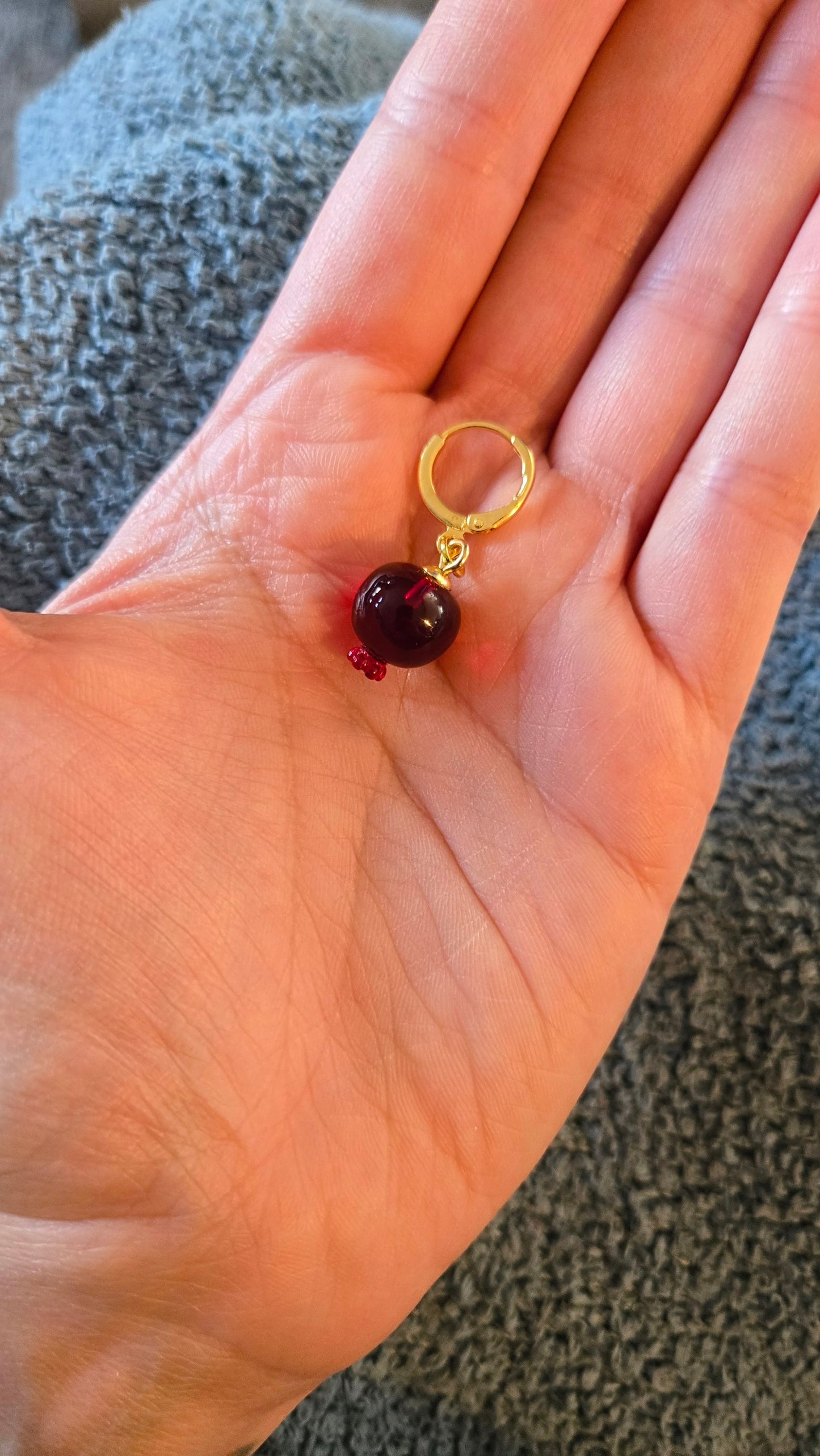 pomegranate stitch marker